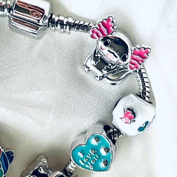 NWOT 7.5" Stitch Charms & Bracelet - Lilo & Stitch Beads Bangle for Women/Girls - Picture 3 of 7